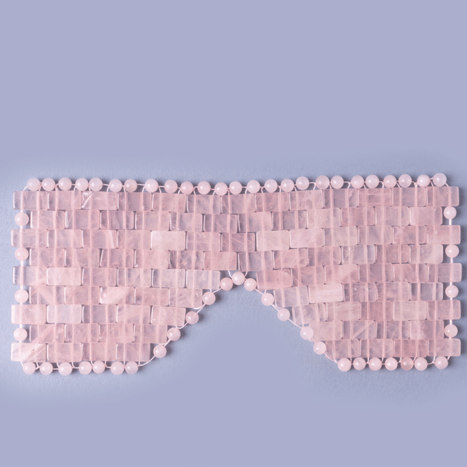 maschera occhi quarzo rosa benessere